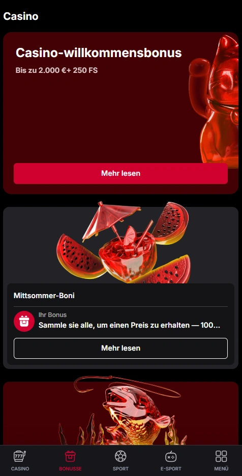 vulkanspiele mobile bonuses page