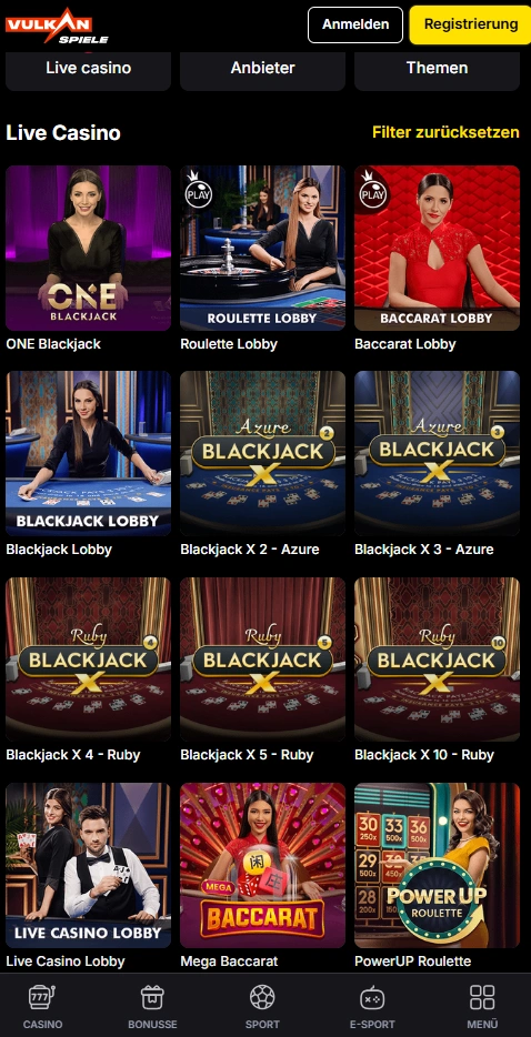 vulkanspiele mobile games page